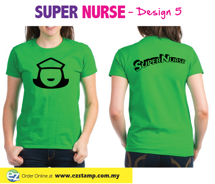 Super Nurse Tee 5- Lime Green (Bk)