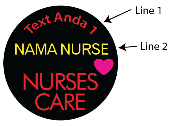 nurses button badge 