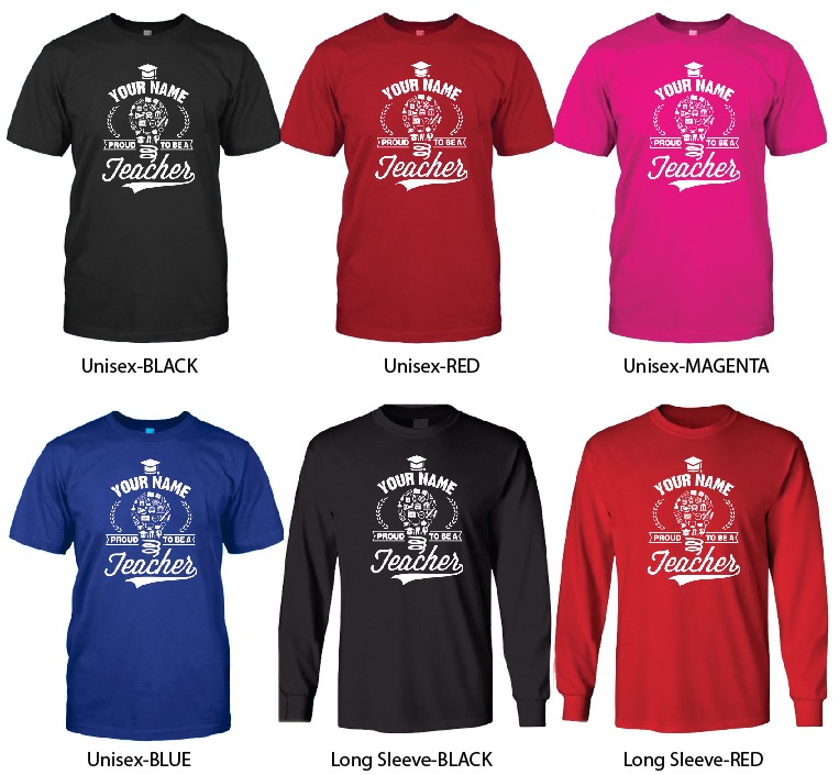 YOUR NAME + Proud to Be A Teacher 3