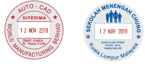 COLOP R50D/1 Color (Ø 49mm with Dater) - EZ STAMP