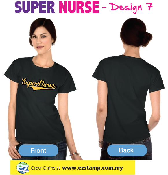 Super Nurse Tee 7- Black