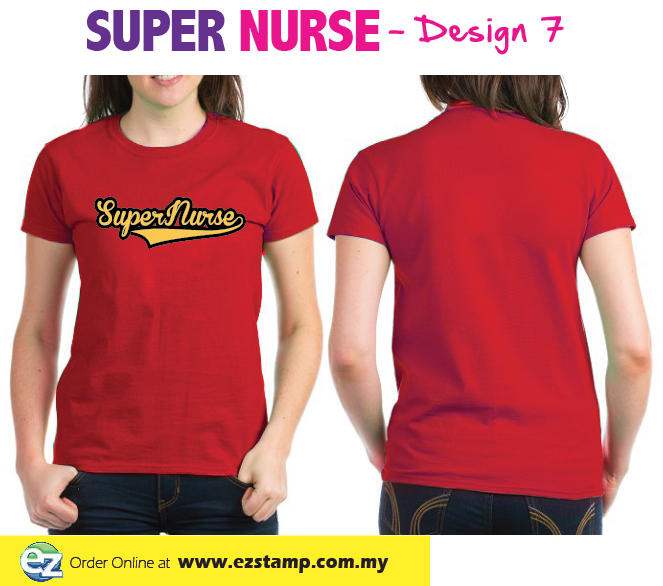 Super Nurse Tee 7- Magenta