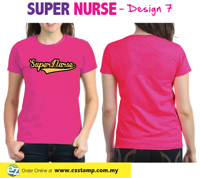 Super Nurse Tee 7- Magenta