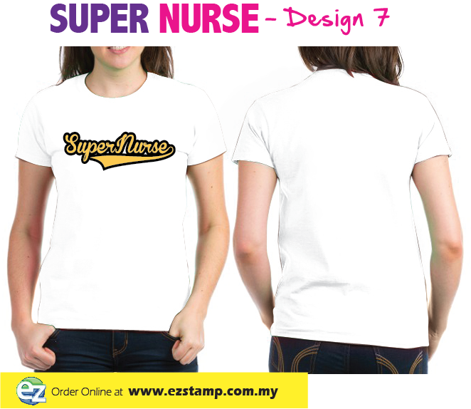 Super Nurse Tee 7- White