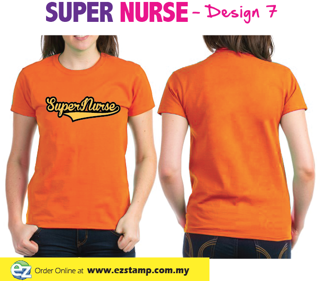 Super Nurse Tee 7- Orange