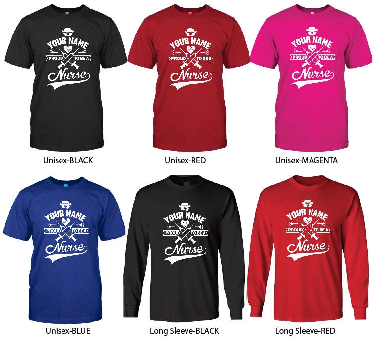 YOUR NAME + Proud to Be A Nurse 2